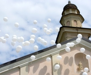 Casamento, decoração azul.