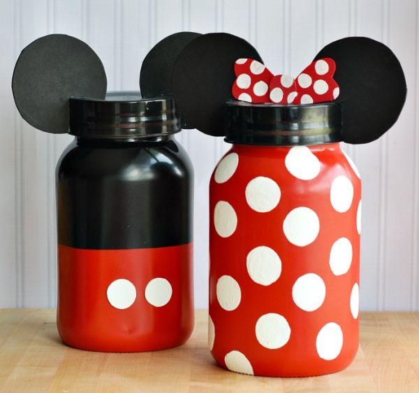 Enfeite Minnie e Mickey, tutorial.