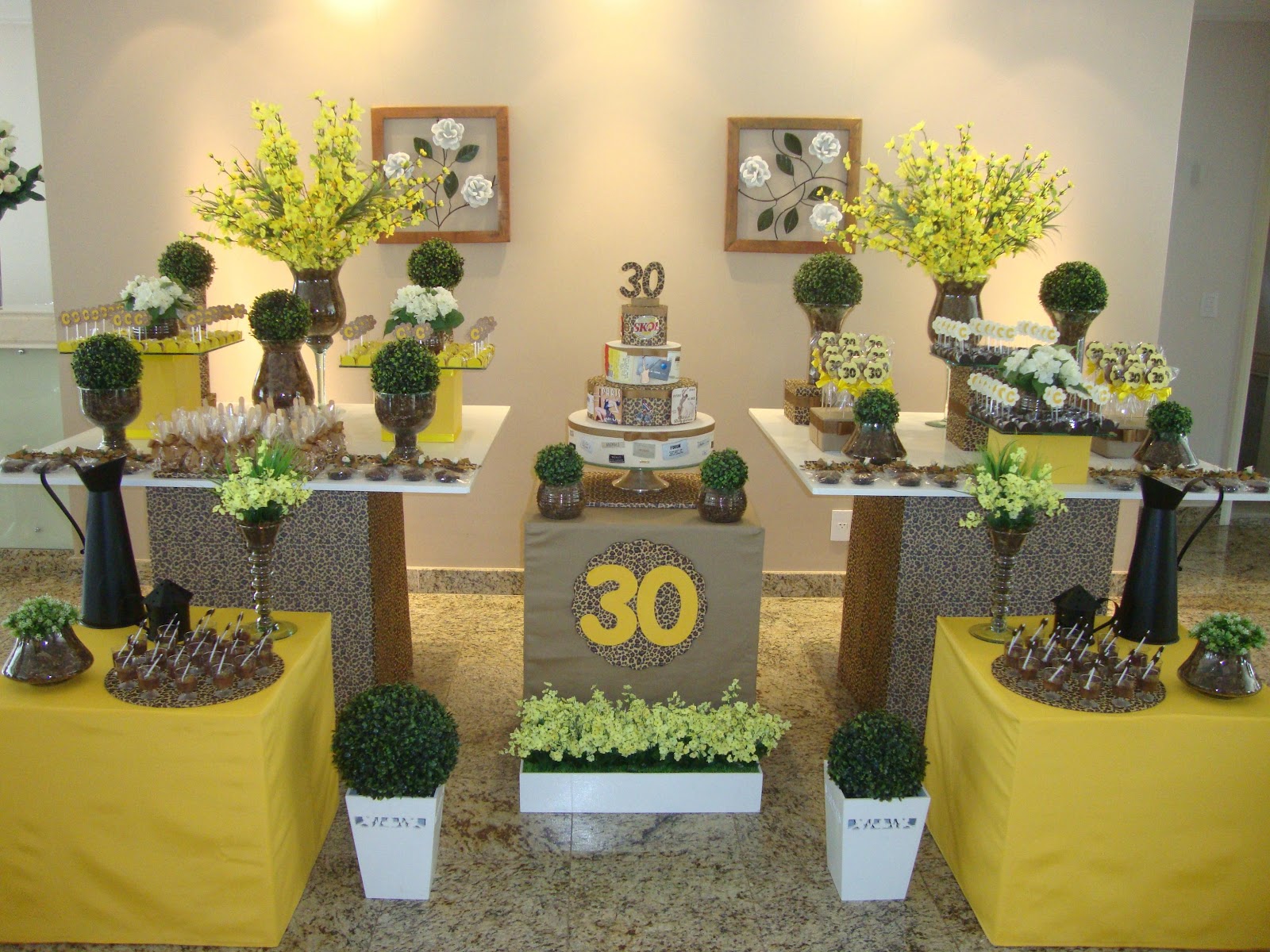 Aniversário 30 anos, decoração.