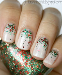 Decoração de unhas para o natal