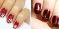 Unhas decoradas para o natal