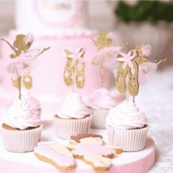 Encantadores doces para festa bailarina