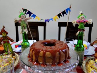 Mesa junina para sua festa em casa