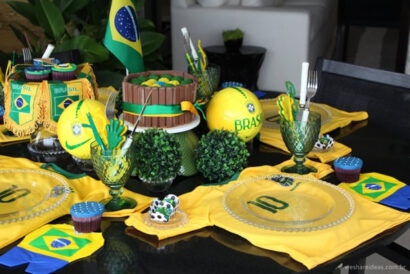 Decoração para o momento amizade copa do mundo.