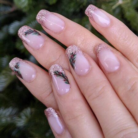 Unhas decoradas para o Natal