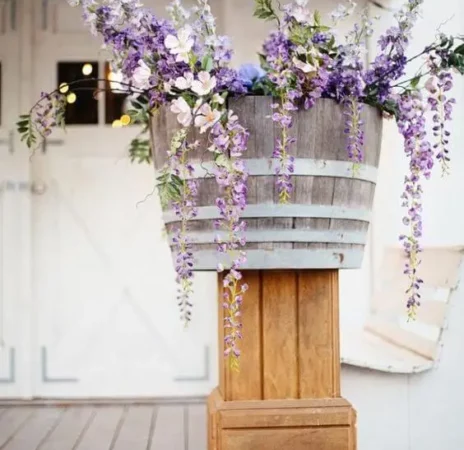 Lavanda na decoração da festa