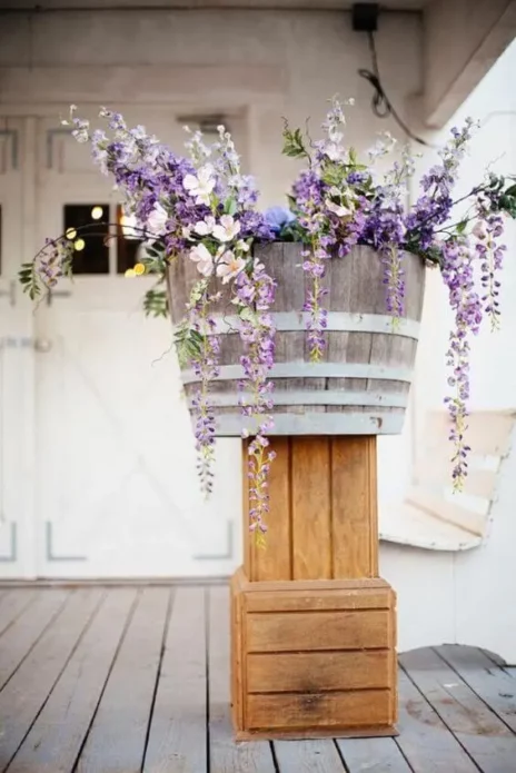 Lavanda na decoração da festa